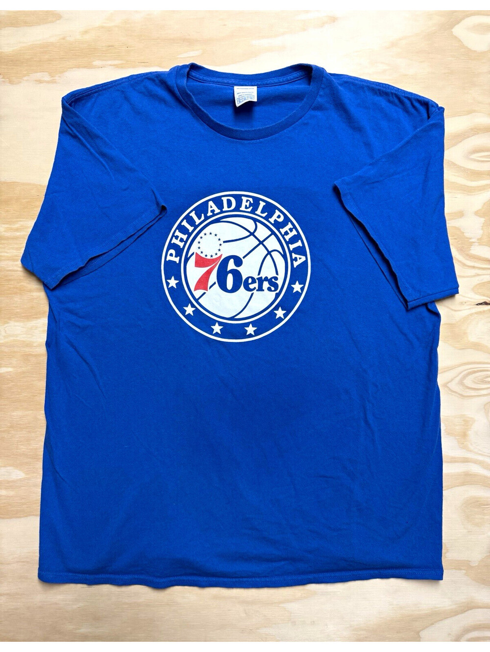Philadelphia 76ers NBA Furkan Korkmaz #30 Blue Shirt T-Shirt Tee Size XL